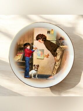 2/$25 Vintage Avon Creation of Love Mother's Day Plate 1985 Special Memories